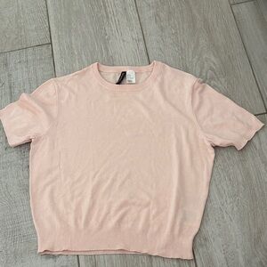 H&M Light Pink Short Sleeve Women's Tee